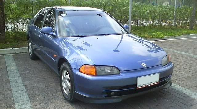 Image of PU Design Voor Bumper Lip Type R Style Zwart Polyurethane Honda Civic