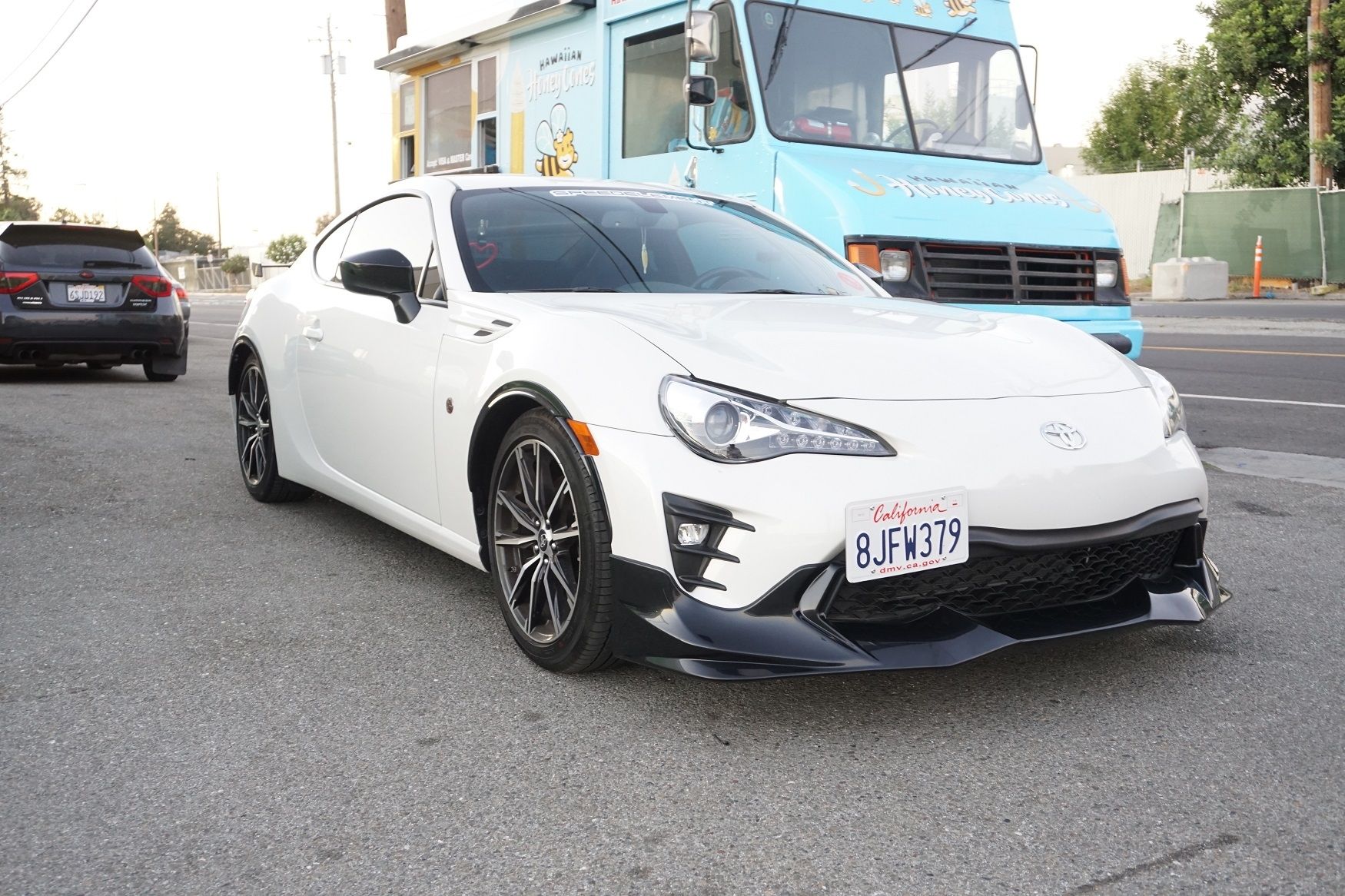 Image of ABS Dynamics Voor Bumper Lip T Style Zwart ABS Plastic Toyota GT86 Facelift