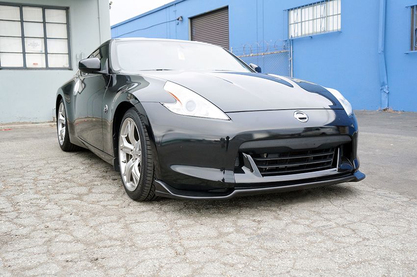 Image of PU Design Voor Bumper Lip INGS Style Zwart Polyurethane Nissan 370Z Pre Facelift