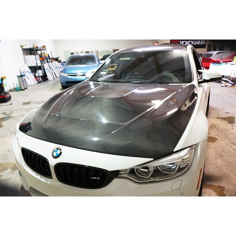 Image of CarbonWorks Motorkap GTS/CS Style Carbon BMW 3-serie,4-serie