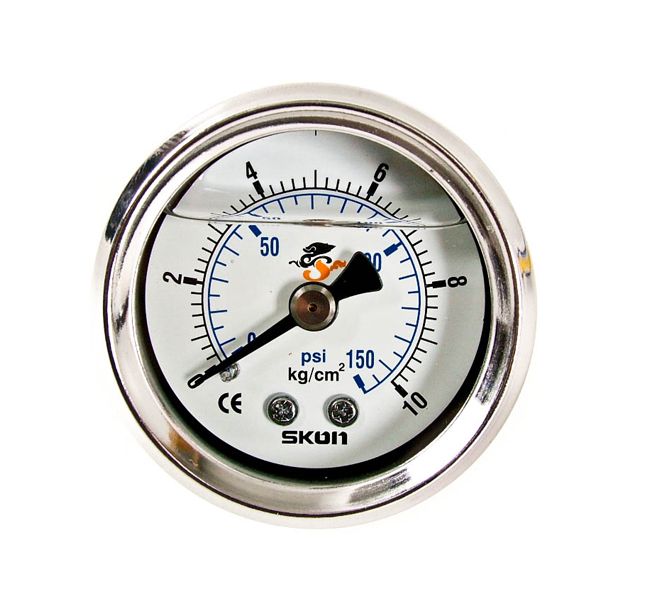Image of D1 Spec Brandstofdruk Meter Wit