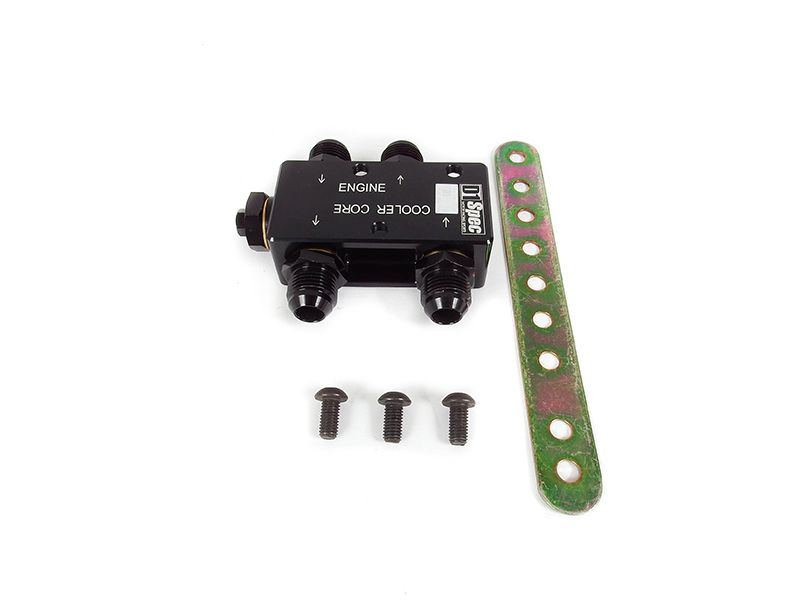 Image of D1 Spec Olie Thermostaat Adapter Zwart Aluminium