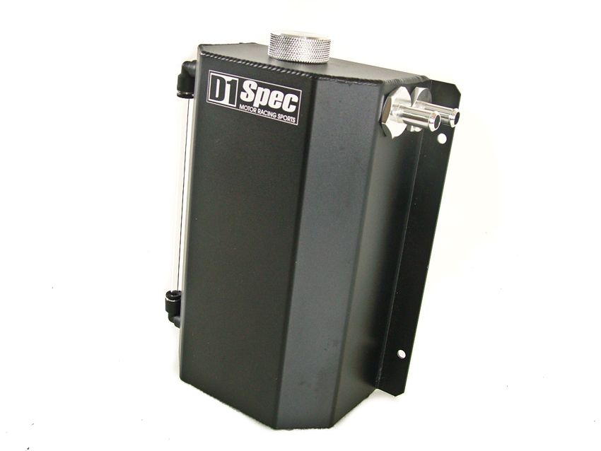 Image of D1 Spec Olie Opvang Tank Zwart 2000ml Aluminium