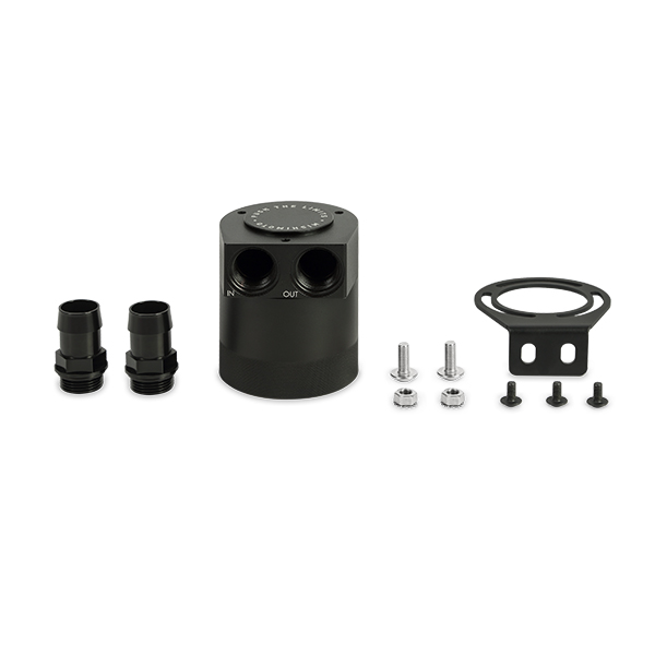 Image of Mishimoto Oil Catch Can Kit High Flow Zwart 89.9mm