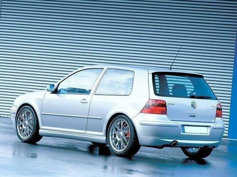 Image of Maxton Achter Bumper Lip 25'TH Anniversary Style Zwart ABS Plastic Volkswagen Golf