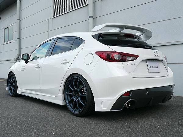 Image of SK-Import Achter Spoiler Zwart ABS Plastic Mazda 3