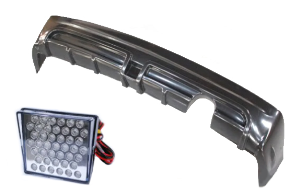 Image of ABS Dynamics Achter Bumper Lip MURR-Style Ongeverfd ABS Plastic Honda Civic