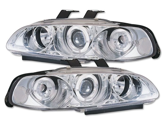 Image of Sonar Koplampen Angel Eyes Chrome Housing Honda Civic