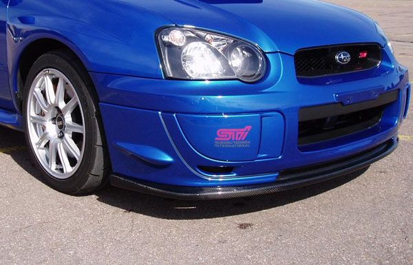 Image of Full Carbon Voor Bumper Lip V-Spec Style Carbon Subaru Impreza