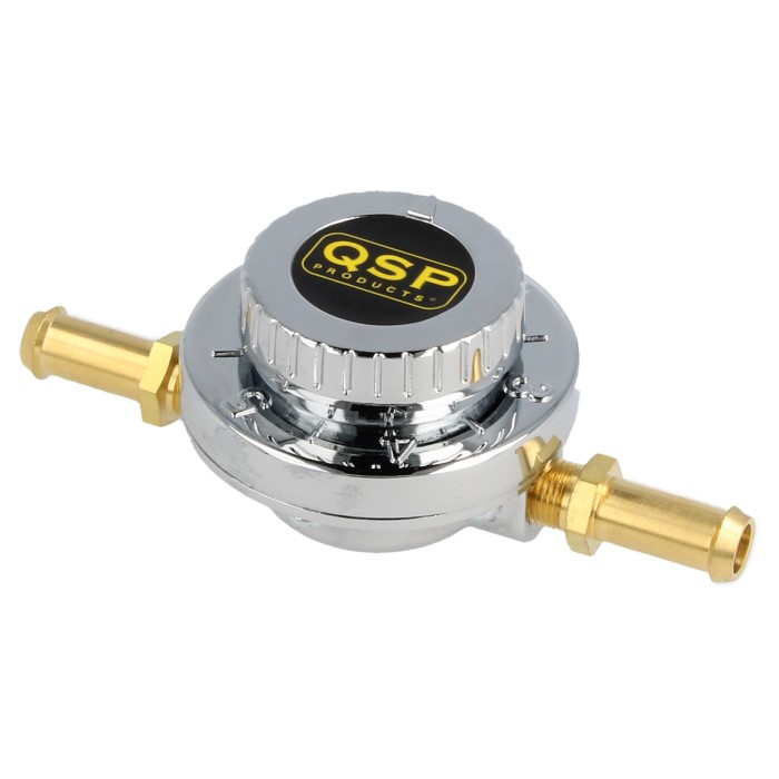 Image of QSP Brandstofdrukregelaar Adapter Lage Druk Zilver