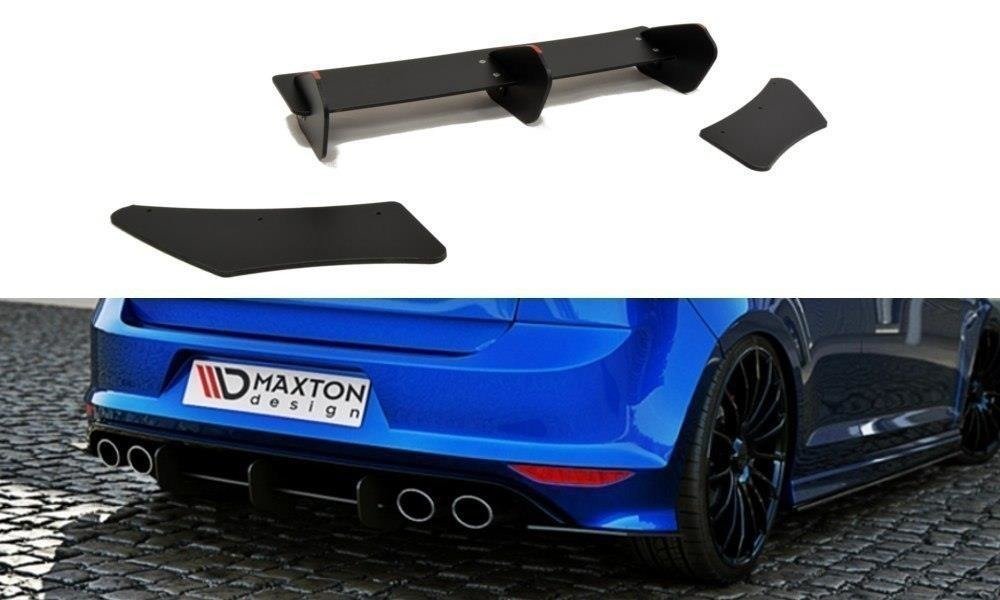 Image of Maxton Achter Diffuser Glanzend Zwart ABS Plastic Volkswagen Golf