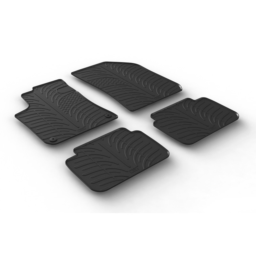 Gledring Automatten Zwart Rubber Peugeot 308