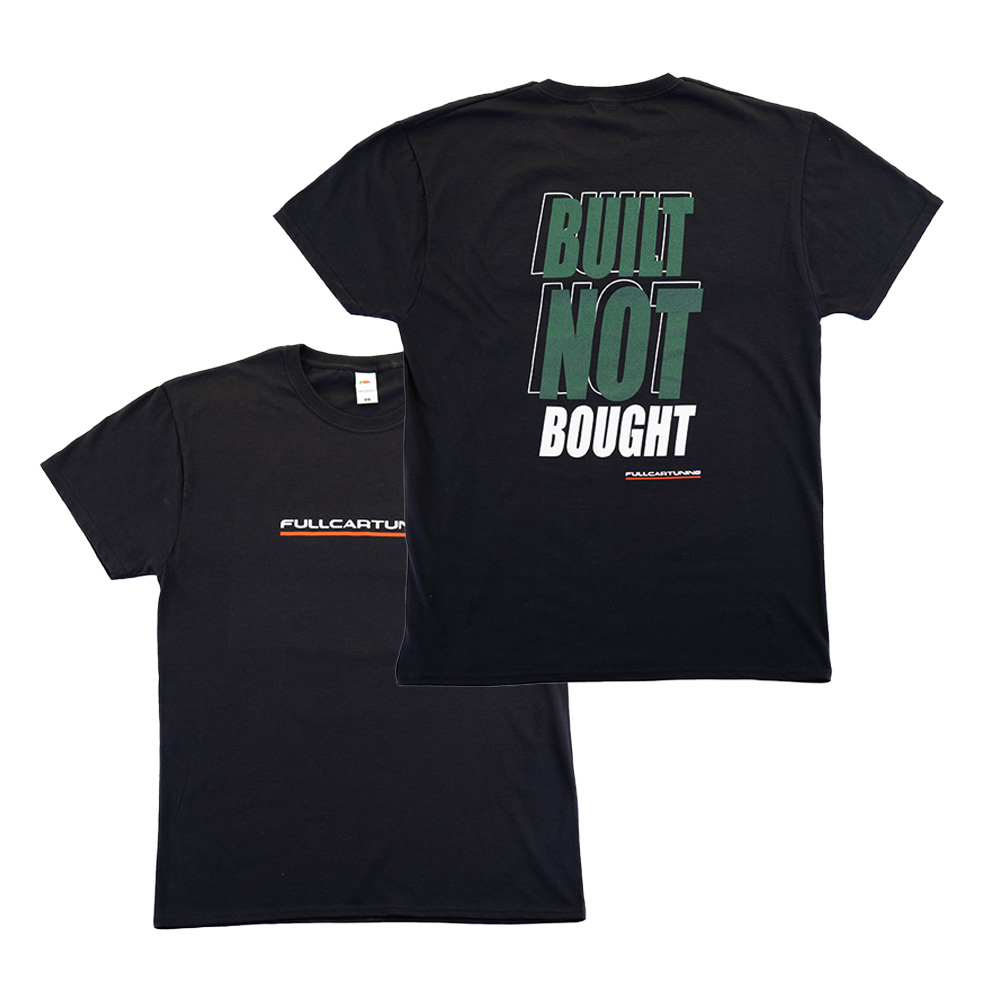 Image of Fullcartuning T-Shirt Built Not Bought Zwart