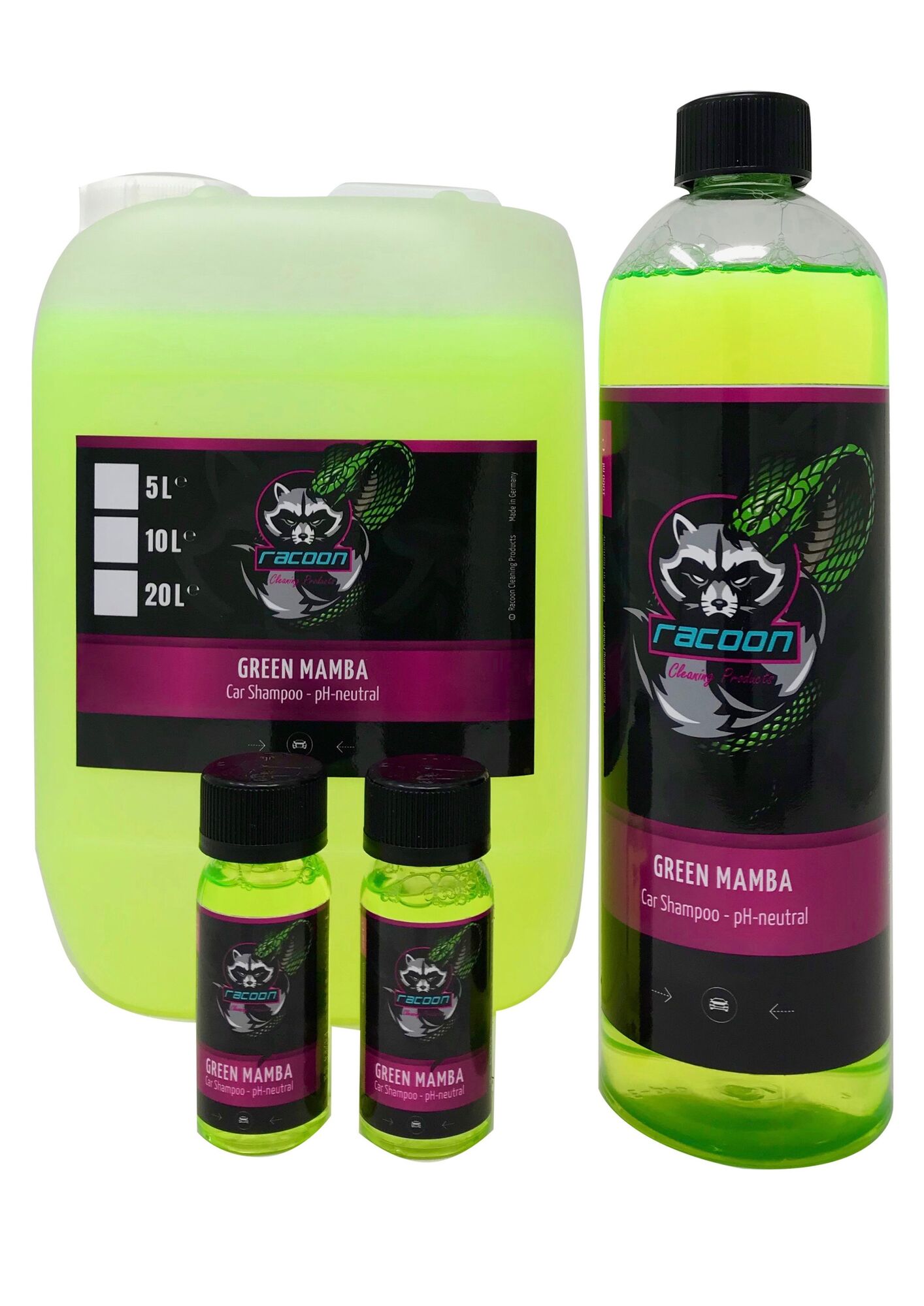 Image of Racoon Auto Shampoo Green Mamba Groen