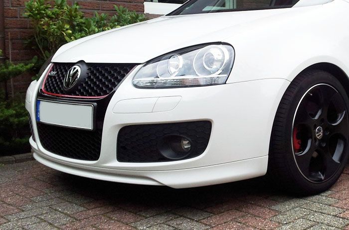 Image of PU Design Voor Bumper Lip ED30 Style Zwart Polyurethane Volkswagen Golf