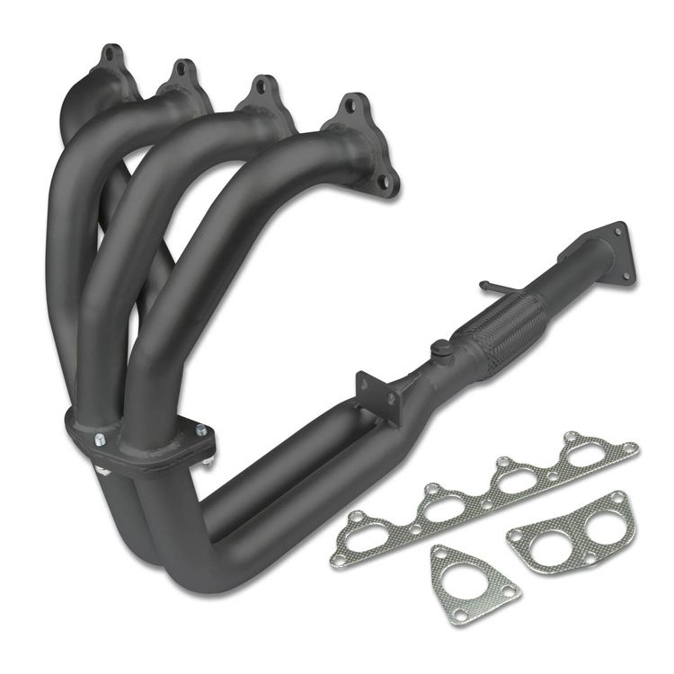 Image of SK-Import Spruitstuk 4-2-1 Zwart Staal Honda Prelude