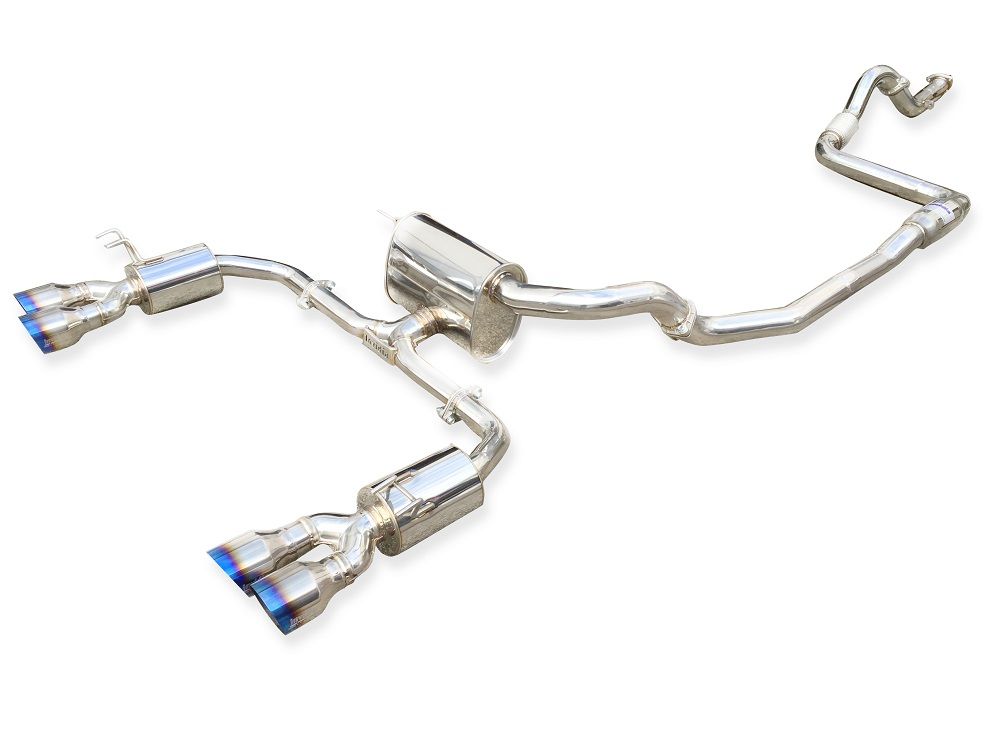 Image of Invidia Cat-back Uitlaatsysteem Q300 76mm Roestvrij Staal Honda Civic
