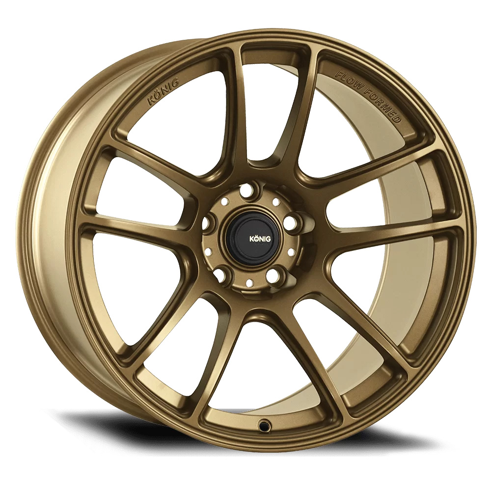 Image of König Heliogram Velgen 18 Inch 10.5J ET18 5x114.3 Flow Form Flat Bronze