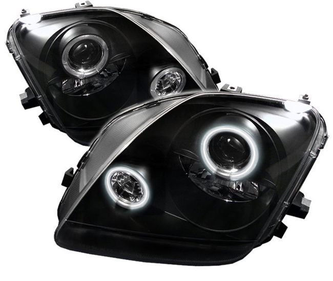 Sonar Koplampen Type 2 Angel Eyes Black Housing Honda Prelude