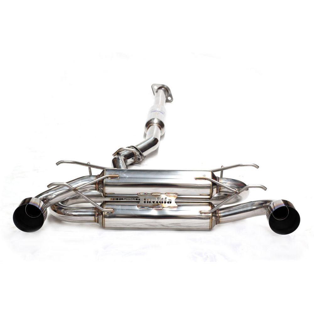 Image of Invidia Cat-back Uitlaatsysteem R400 Gemini Style Titanium Tip 63.5mm Roestvrij Staal Subaru,Toyota