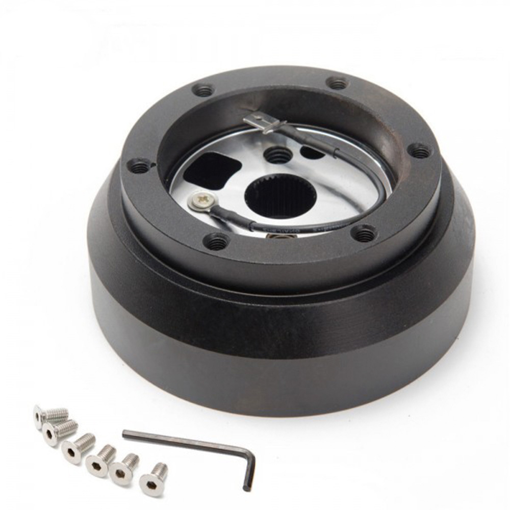 Image of SK-Import Stuurnaaf Kort Zwart Aluminium Jeep, Chevrolet