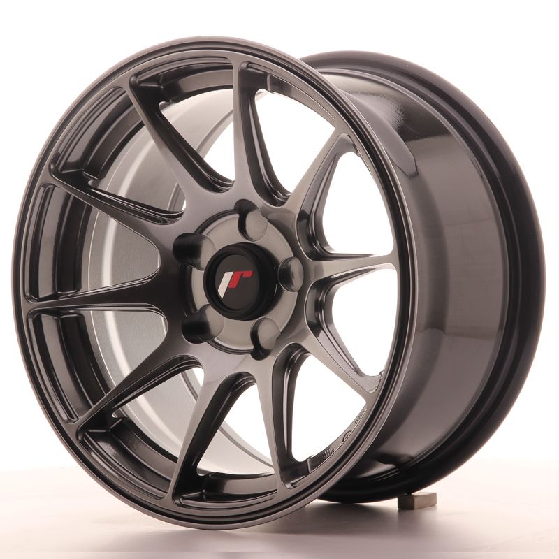 Image of JR-Wheels JR11 Velgen 15 Inch 8J ET25 Custom PCD Dark Hyper Black