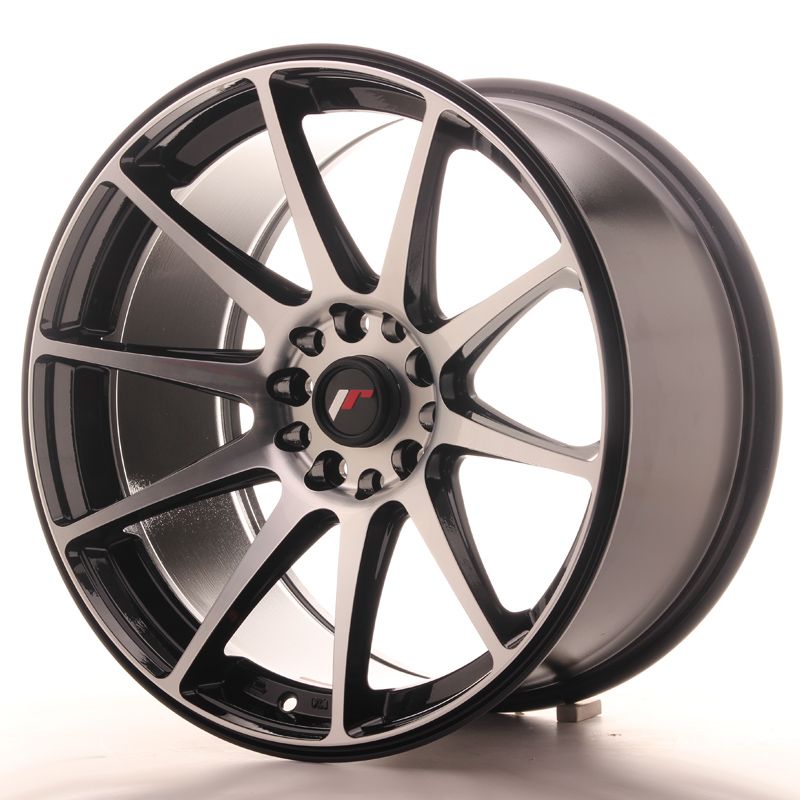 Image of JR-Wheels JR11 Velgen 18 Inch 9.5J ET30 5x112,5x114.3 Gloss Black Machined Face