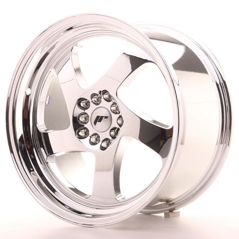 Image of JR-Wheels JR15 Velgen 18 Inch 9.5J ET35 5x100 Vacuum Chrome