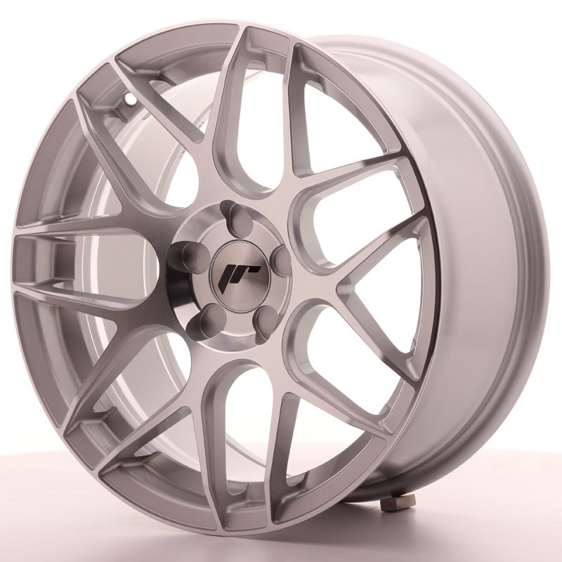 Image of JR-Wheels JR18 Velgen 17 Inch 8J ET35 Custom PCD Silver Machined Face