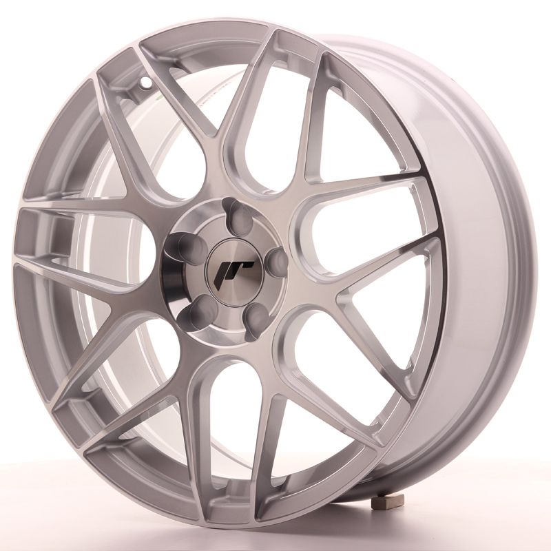 Image of JR-Wheels JR18 Velgen 18 Inch 7.5J ET35-40 Custom PCD Silver Machined Face