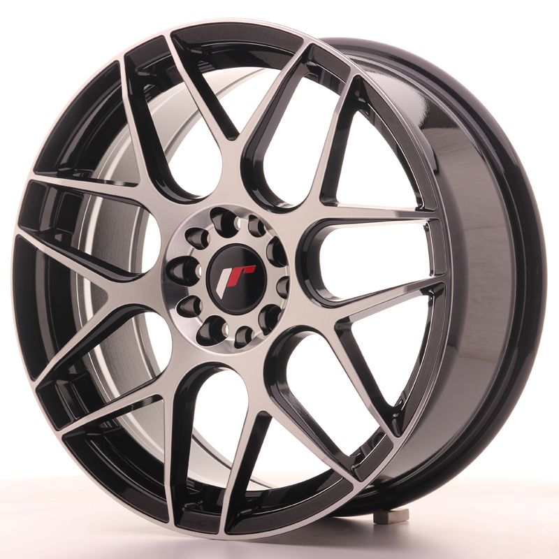 Image of JR-Wheels JR18 Velgen 18 Inch 7.5J ET40 5x100,5x120 Gloss Black Machined Face