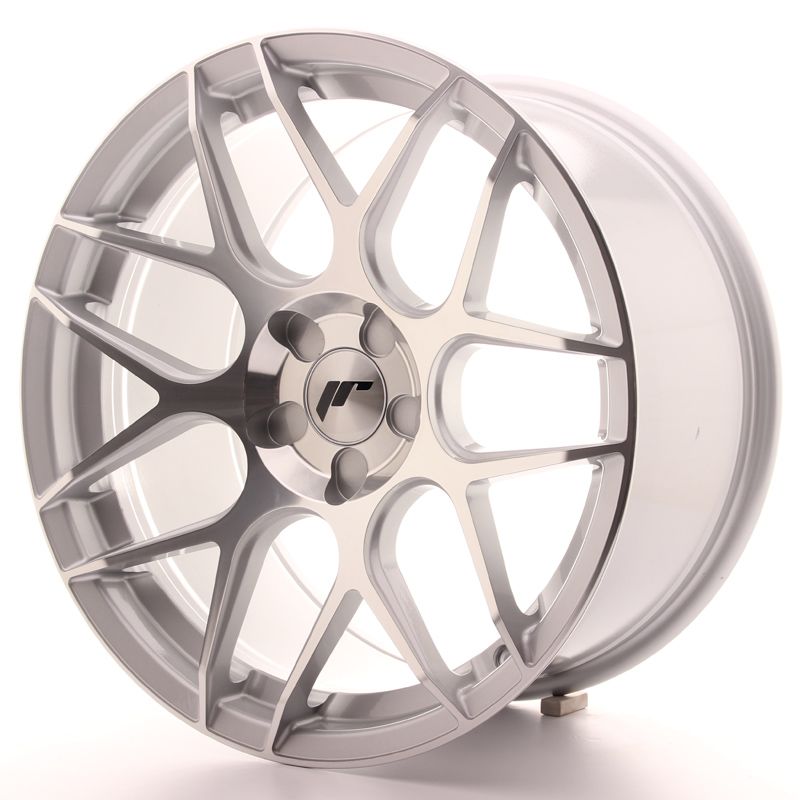 Image of JR-Wheels JR18 Velgen 18 Inch 9.5J ET30-40 Custom PCD Silver Machined Face