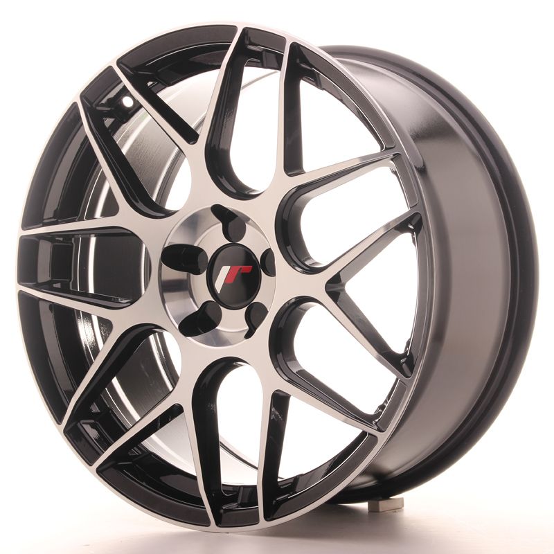 Image of JR-Wheels JR18 Velgen 19 Inch 8.5J ET35-39 Custom PCD Gloss Black Machined Face