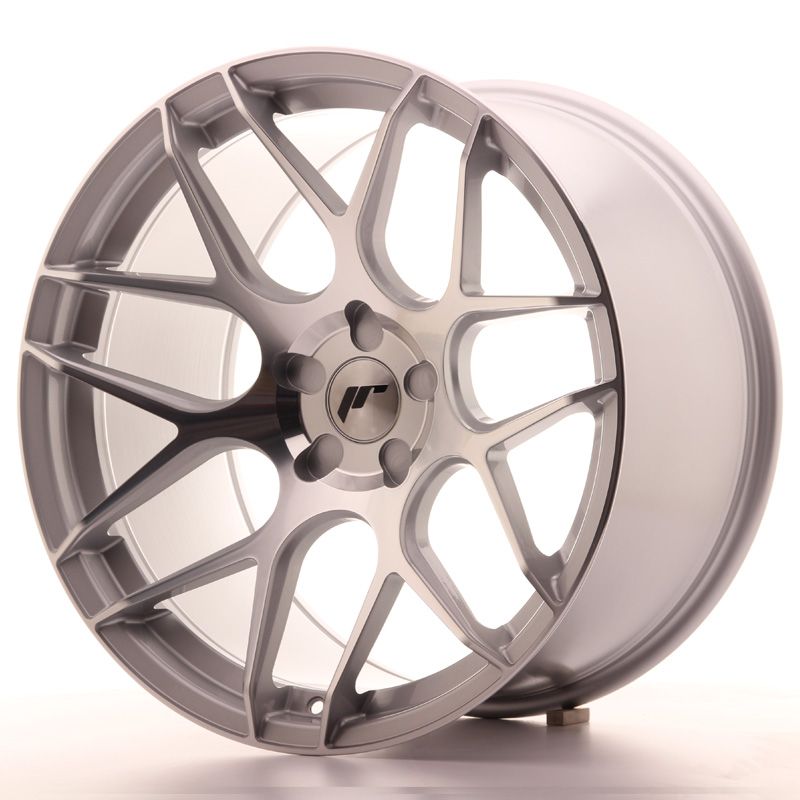 Image of JR-Wheels JR18 Velgen 20 Inch 11J ET20-30 Custom PCD Silver Machined Face