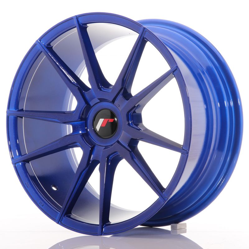 Image of JR-Wheels JR21 Velgen 18 Inch 8.5J ET40 Custom PCD Platinum Blue