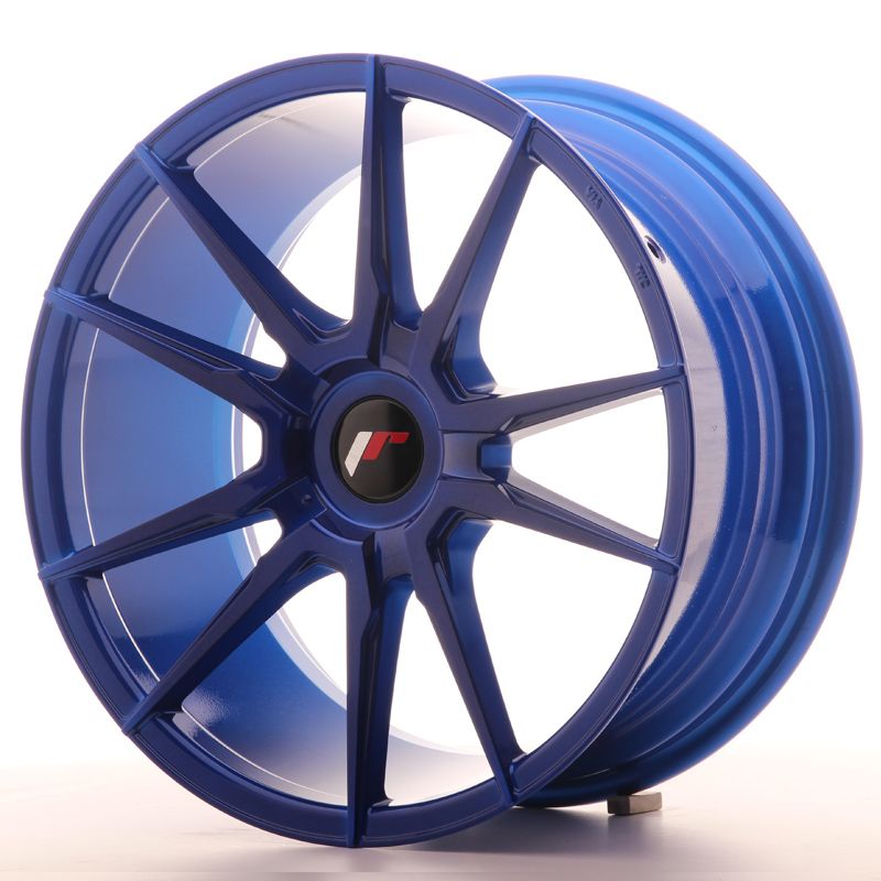 Image of JR-Wheels JR21 Velgen 18 Inch 8.5J ET40 Custom PCD Platinum Blue