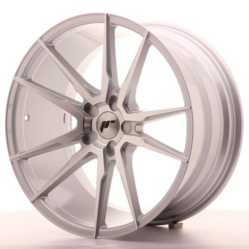 Image of JR-Wheels JR21 Velgen 20 Inch 10J ET20-40 Custom PCD Silver Machined Face