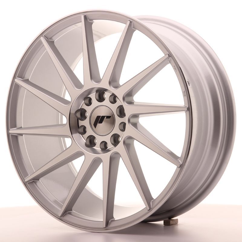 Image of JR-Wheels JR22 Velgen 18 Inch 7.5J ET35 5x120 Silver Machined Face