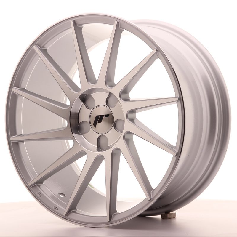 Image of JR-Wheels JR22 Velgen 18 Inch 8.5J ET40 Custom PCD Silver Machined Face