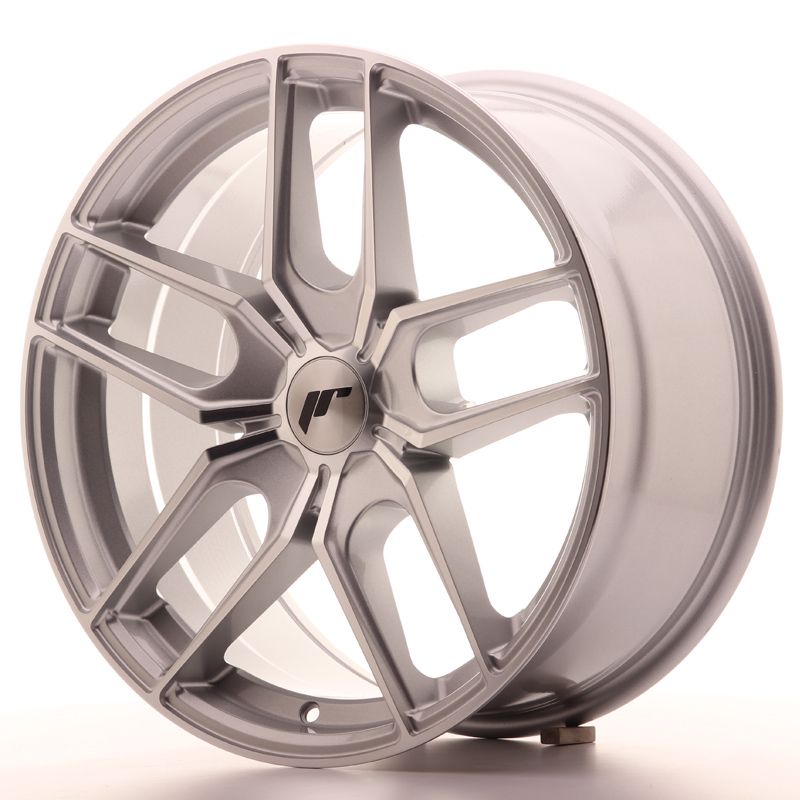 Image of JR-Wheels JR25 Velgen 18 Inch 8.5J ET40 Custom PCD Silver Machined Face