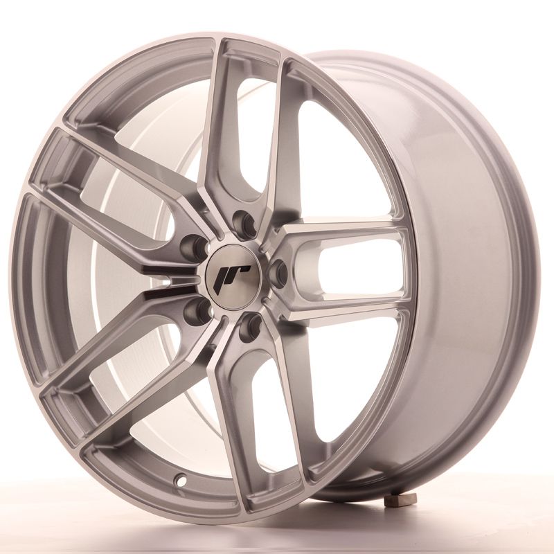 Image of JR-Wheels JR25 Velgen 18 Inch 9.5J ET35 5x120 Silver Machined Face