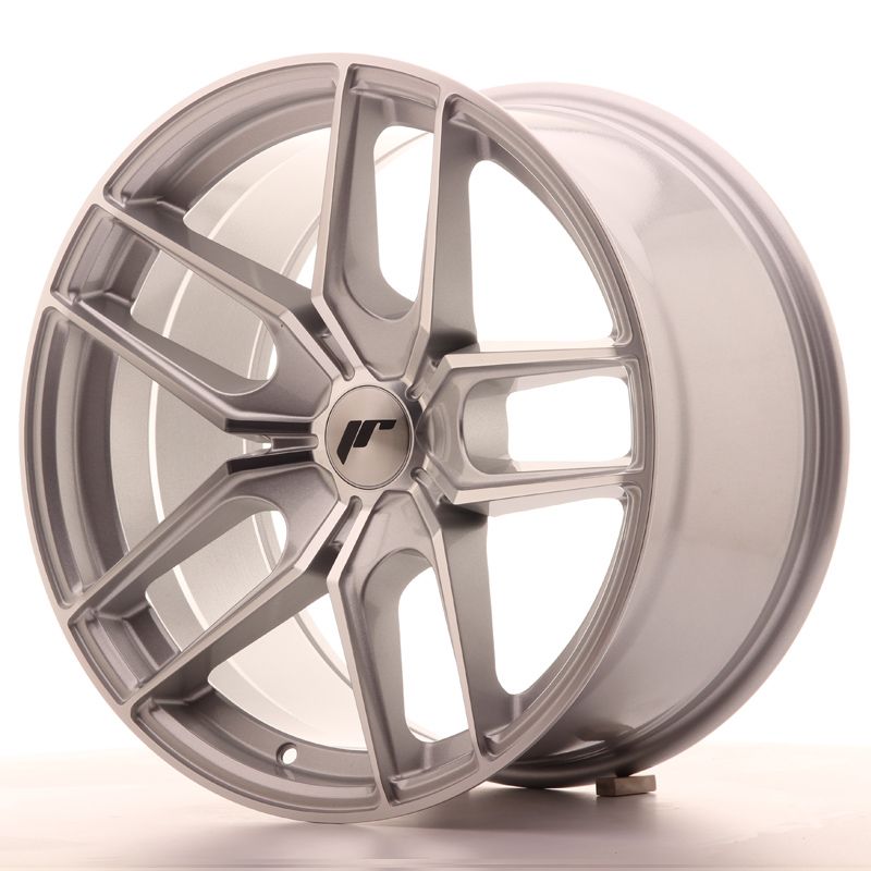 Image of JR-Wheels JR25 Velgen 18 Inch 9.5J ET40 Custom PCD Silver Machined Face