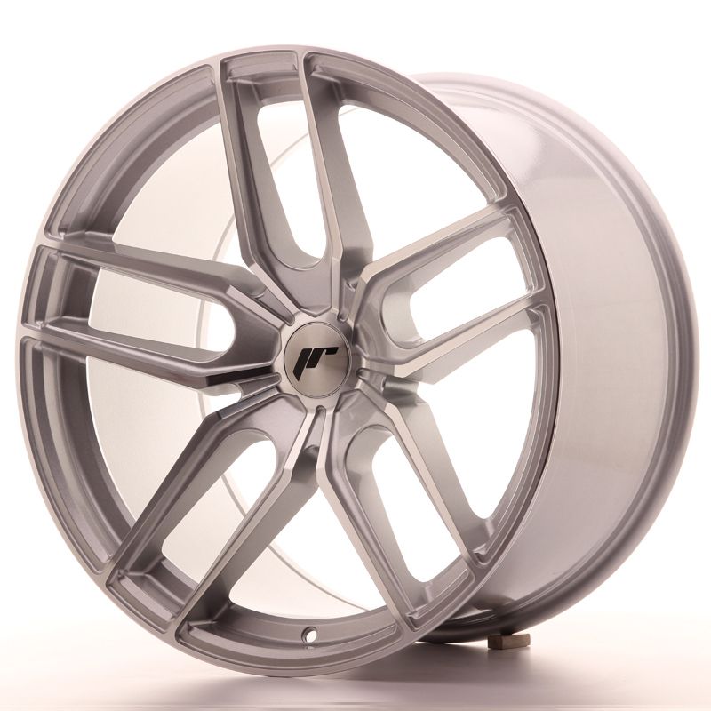 Image of JR-Wheels JR25 Velgen 20 Inch 11J ET20-40 Custom PCD Silver Machined Face