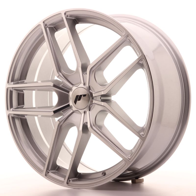 Image of JR-Wheels JR25 Velgen 20 Inch 8.5J ET40 Custom PCD Silver Machined Face