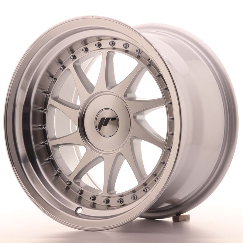 Image of JR-Wheels JR26 Velgen 16 Inch 9J ET25 Custom PCD Silver Machined Face