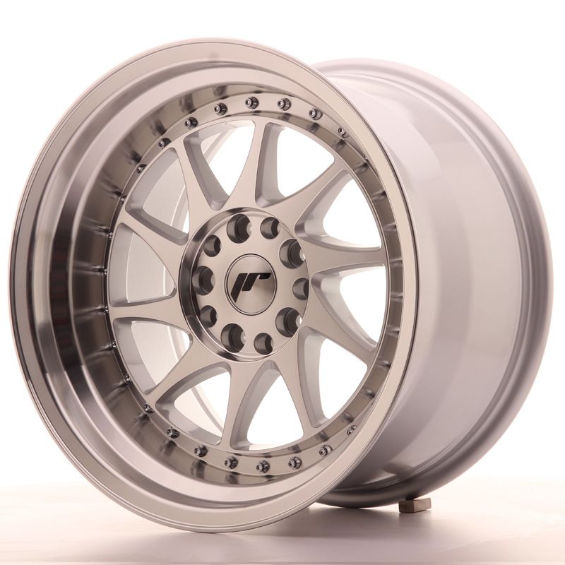 Image of JR-Wheels JR26 Velgen 17 Inch 10J ET20 4x100,4x114.3 Silver Machined Face
