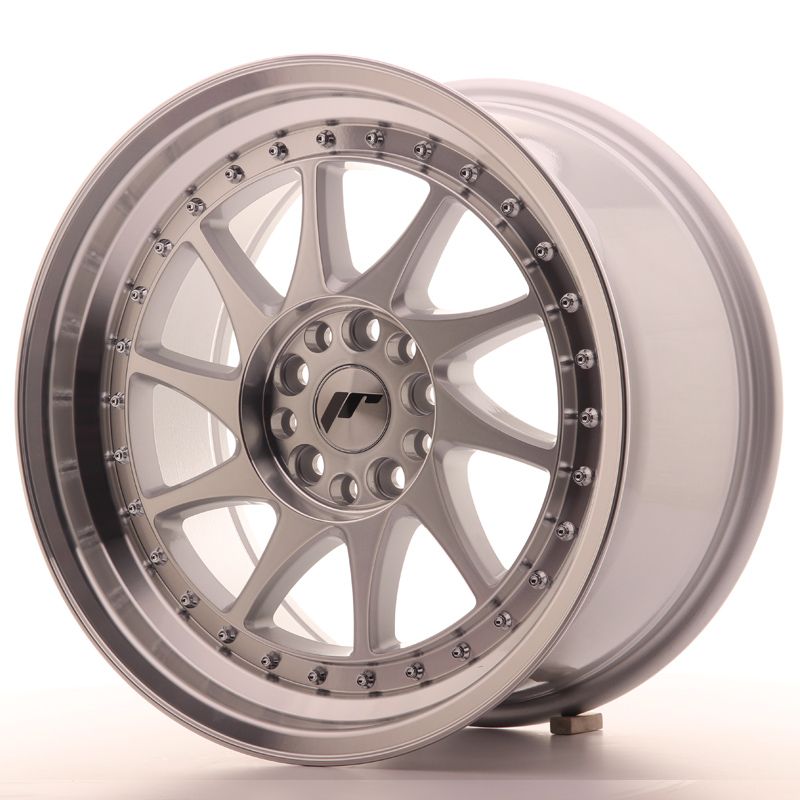 Image of JR-Wheels JR26 Velgen 17 Inch 9J ET20 4x100,4x108 Silver Machined Face