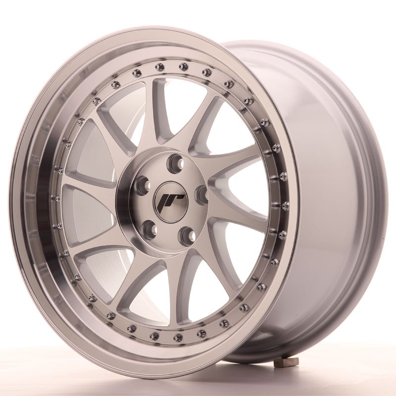 Image of JR-Wheels JR26 Velgen 18 Inch 9.5J ET35 5x100 Silver Machined Face