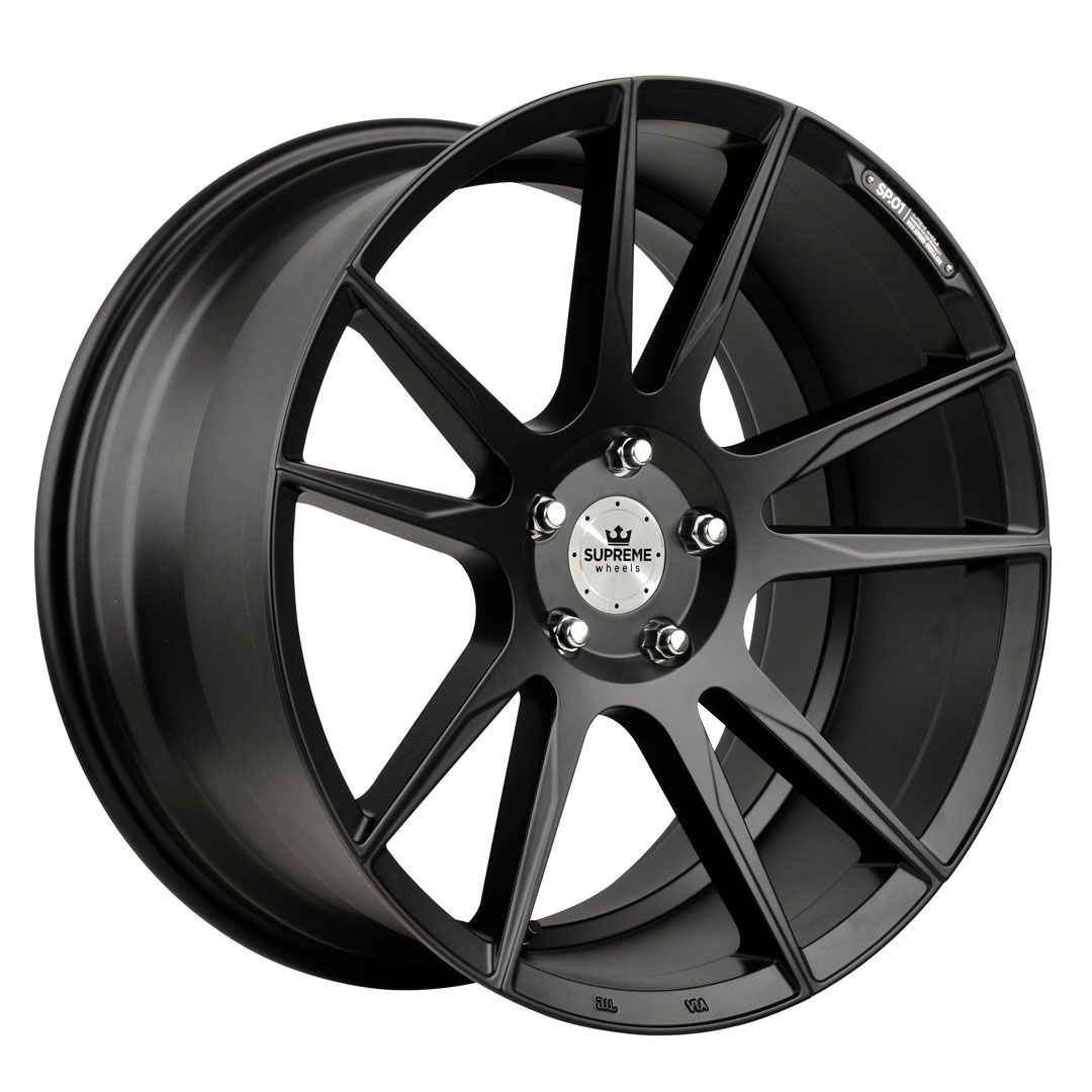 Image of Supreme Wheels SP.01 Velgen 19 Inch 9.5J ET40 5x120 Flat Black