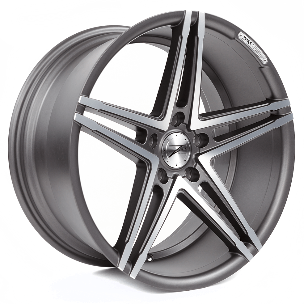 Image of Z-Performance ZP4.1 Velgen 19 Inch 8J ET40 5x120 Flat Gun Metal/Polish